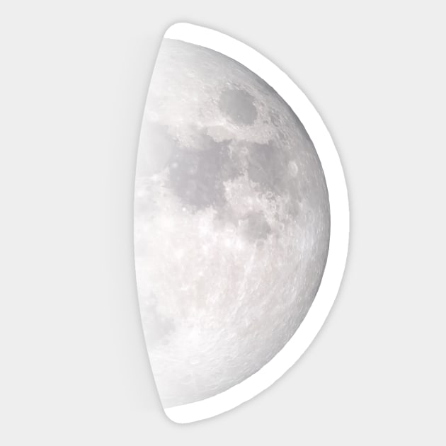 First Quarter Moon Phase Sticker by tortagialla
